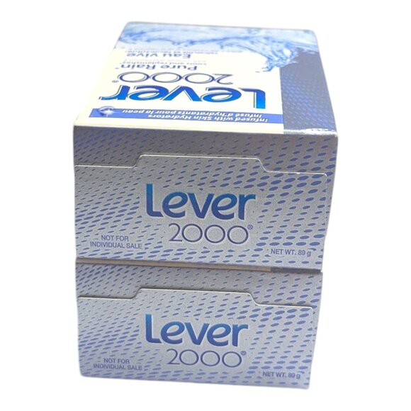 Lever 2000 Pure Rain Refreshing Bars Soap 2 x 89g (2-Pack) New Sealed - Picture 2 of 6